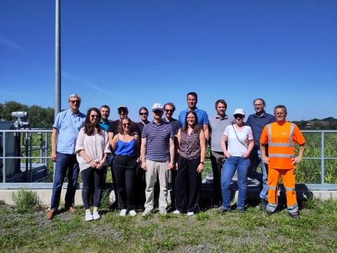 Vertreter der FlexTreat-Partner bei der Besichtigung des RBF+ auf der Kläranlage Rheinbach (Erftverband) Vertreter der FlexTreat-Partner bei der Besichtigung des RBF+ auf der Kläranlage Rheinbach (Erftverband)